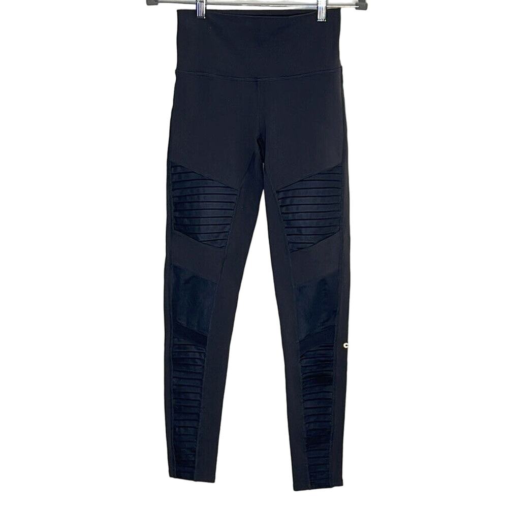 ALO HIGH-WAIST MOTO LEGGING‎ GREY SIZE M